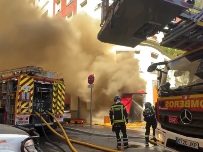 Pożar restauracji w Madrycie. Rannych dziewięciu strażaków