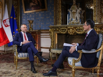 Wywiad prezydenta Nawrockiego dla francuskiej stacji LCI