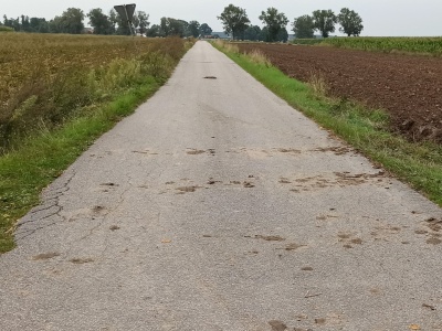 Błoto na drodze. Kto powinien sprzątać? Rolnik czy zamiatarka?
