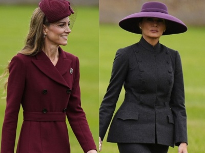 O stroju pierwszej damy USA mówią wszyscy. Tak się ubrała na spotkanie z królem