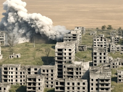 Ukraińcy równają z ziemią całe rosyjskie osiedla. Jest nagranie