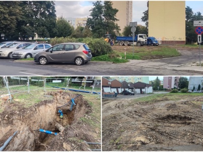 Wkrótce ruszy budowa nowego parkingu. Najpierw do pracy przystąpili wodociągowcy [FOTO]