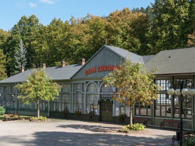 To uzdrowisko liczy zaledwie kilometr długości. Ma kawiarnię w kościele i lecznicze źródła