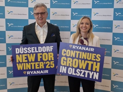 Ryanair ogłosił zimowy rozkład lotów z Olsztyna