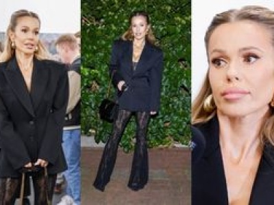 Elegancka Doda obcuje ze sztuką na wernisażu, chwaląc się torbą za 10 tysięcy