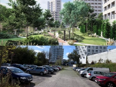 Miał być park, jest nielegalny parking. „Zielone serce Lublina” ze spalinami pod oknami