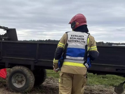 Nie żyje rolnik z gminy Radłów. Został wciągnięty przez rozrzutnik
