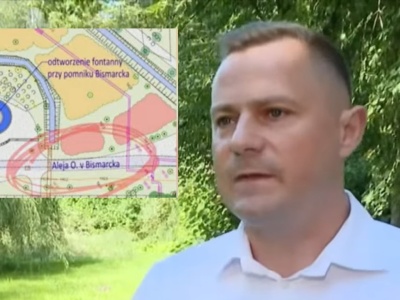 TYLKO U NAS. Burmistrz o popiersiu Bismarcka w Szczytnie