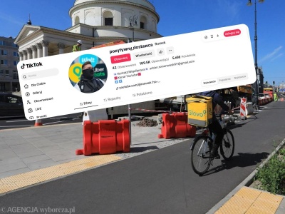 Romek jest kurierem i jeździ rowerem elektrycznym po mieście. Oto dlaczego obserwuje go już 190 tys. osób