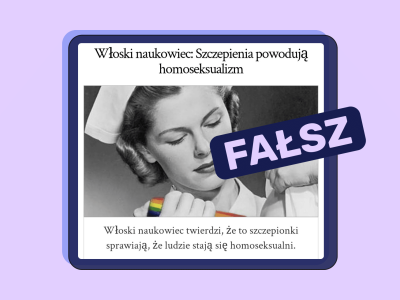 Nie, szczepionki nie wywołują homoseksualności