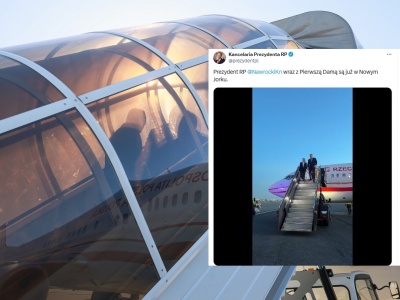 Prezydent Karol Nawrocki przybył już do Nowego Jorku