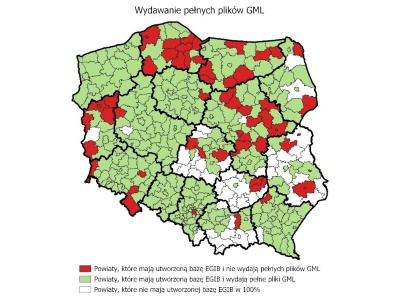 Wydawanie pełnych plików GML przez powiaty