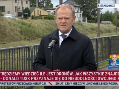 Ile dronów wleciało do Polski? Tusk po 12 dniach odpowiada: 