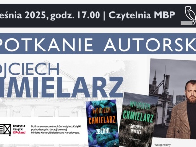 Spotkanie autorskie z Wojciechem Chmielarzem w bibliotece w Andrychowie