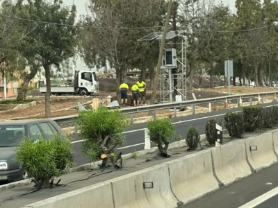 Nowy radar na autostradzie południowej Teneryfy