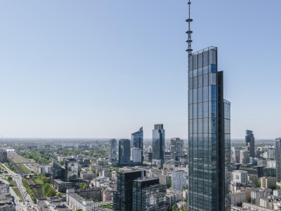 Szyba wypadła z 11. piętra Varso Tower. Pracownicy nie wiedzieli, co się dzieje