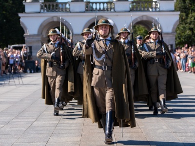 Historyczna uroczystość w Warszawie. Straż Graniczna z Nowego Sącza w podhalańskich mundurach upamiętniła Bitwę Niemeńską