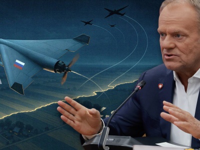 Tusk: Polska będzie zestrzeliwać wszelkie obiekty naruszające jej przestrzeń powietrzną