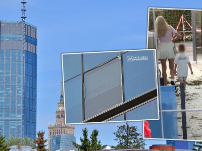 Chwile grozy w Warszawie. Runęła szyba z luksusowego wieżowca