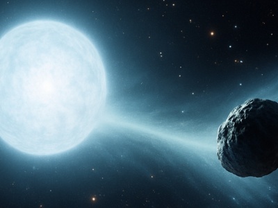 Gwiazda pożera planetę jak przekąskę. 200 ton na sekundę