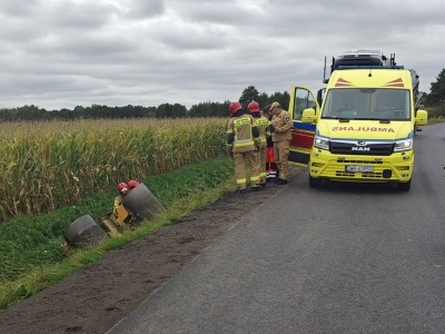Tragedia na drodze. Walec przygniótł mężczyznę