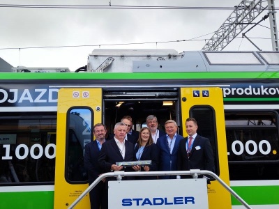 Stadler: Tysięczny pojazd z siedleckiej fabryki