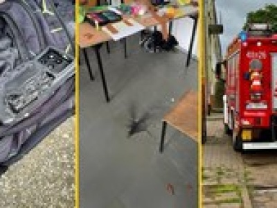 Eksplozja w podstawówce w Braniewie. Telefon wybuchł w plecaku ucznia