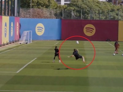 Nie do wiary, co Lewandowski zrobił Szczęsnemu na treningu Barcelony