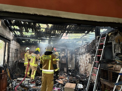 Duży pożar w Lisewie koło Chełmna. Z ogniem walczyło jedenaście strażackich zastępów