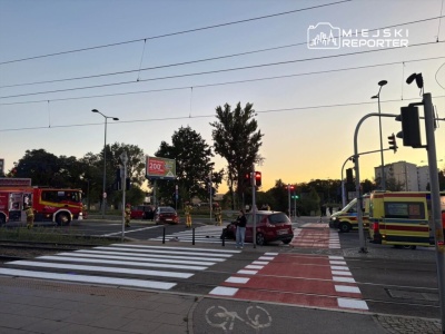 Zderzenie na Bielanach. Kierowca jednego z pojazdów jest pod wpływem środków odurzających