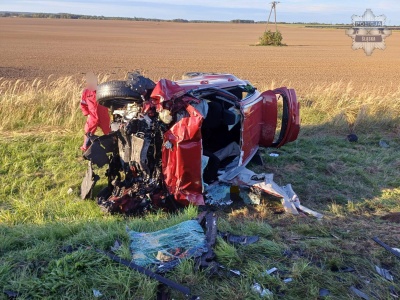 Wypadek na DK-43. Nie żyją dwie kobiety