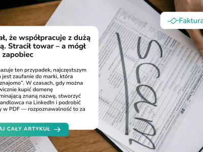 Myślał, że współpracuje z dużą marką. Stracił towar – a mógł temu zapobiec