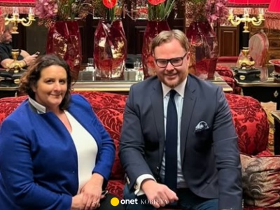 Jan i Helena Lubomirscy-Lanckorońscy w Wiedniu. Ekspertka oceniała stylizację arystokratki