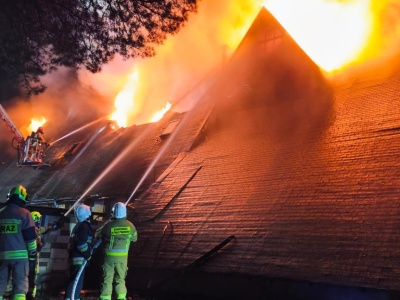 Wielki pożar hotelu z restauracją na Mazowszu. Znamy wstępne ustalenia