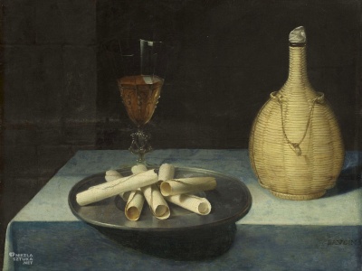 Lubin Baugin „Martwa natura z waflami”