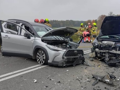 Karambol na DK58. Droga zablokowana