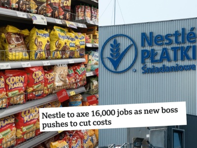 Nestle w ciągu najbliższych dwóch lat planuje zwolnić 16 tys. pracowników