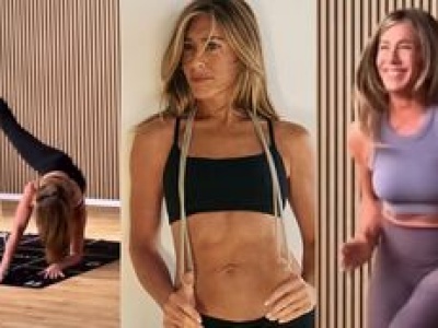 56-letnia Jennifer Aniston wyciska siódme poty i chwali się TWARDYM JAK SKAŁA brzuchem. Niezła forma?