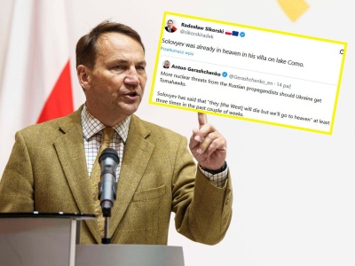 Takiej furii w rosyjskiej TV dawno nie było. Propagandysta Putina atakuje Sikorskiego