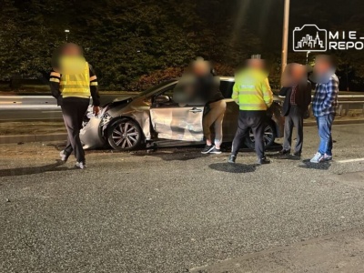 Zderzenie 4 pojazdów na Wisłostradzie. Duże utrudnienia w ruchu