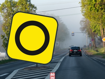 Tajemniczy znak na europejskich drogach. Co oznacza kwadrat z czarnym kółkiem?