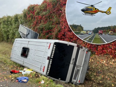 Poważny wypadek na trasie S7. Jest wielu poszkodowanych