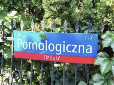 Ulica Pornologiczna w Radości? Wyjaśniamy