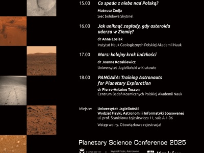 Planetary Day na Uniwersytecie Jagiellońskim: od meteorytów po misje astronautów ESA