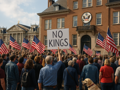 🇺🇸 „No Kings” w Amsterdamie: Amerykanie w Holandii przeciwko królowi… z USA