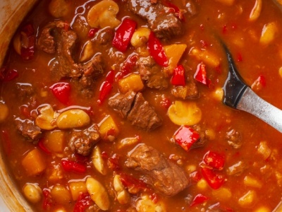 Gulasz węgierski z dynią