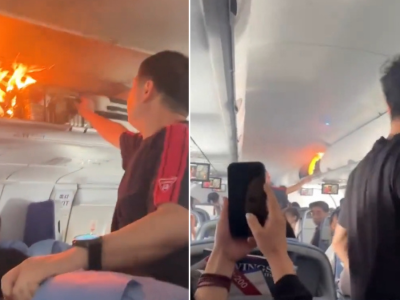 Eksplozja w schowku na bagaż podręczny. Nad ziemią rozegrały się sceny jak z thrillera