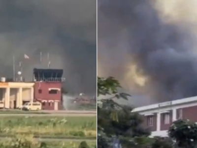 Kłęby dymu spowiły stolicę Bangladeszu. Zawieszono wszystkie loty