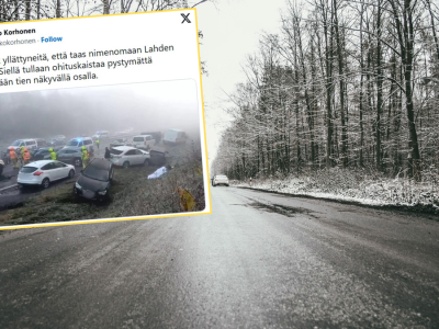 Pogoda zaskoczyła kierowców, potężny karambol na fińskiej autostradzie. 50 aut zniszczonych
