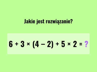 90 proc. osób podaje zły wynik. Z pozoru banalna zagadka, a jednak wszyscy się mylą